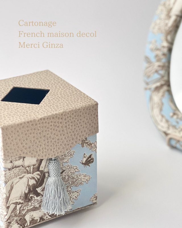 カルトナージュ　銀座　フレンチメゾンデコール　ティッシュボックス (1)